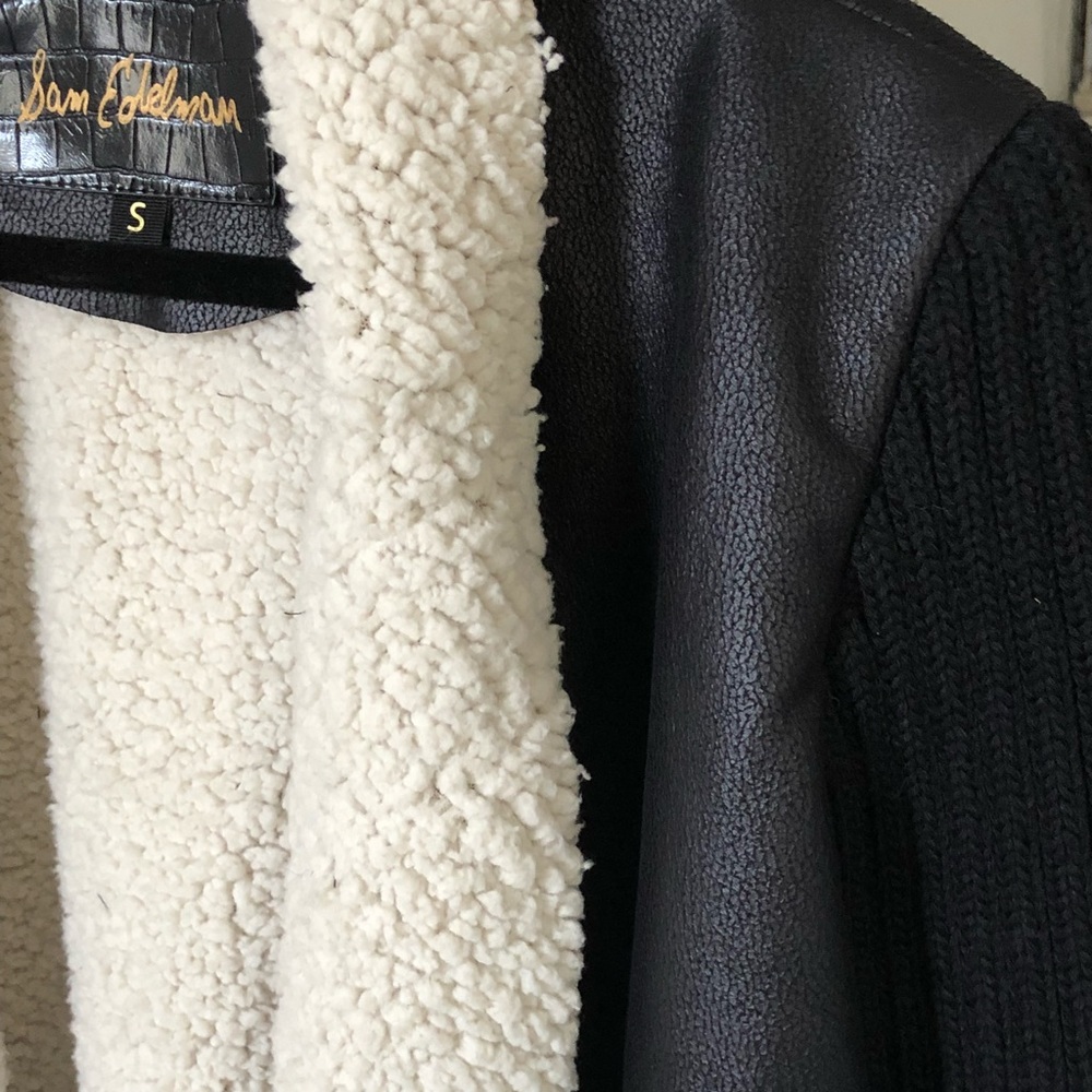 Sam Edelman Shearling Leather Jacket - image 2